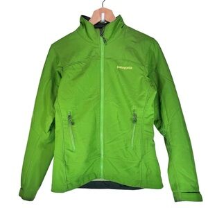 Patagonia Women’s XS Green Softshell Jacket Full Zip Outdoor Hiking Lightweight